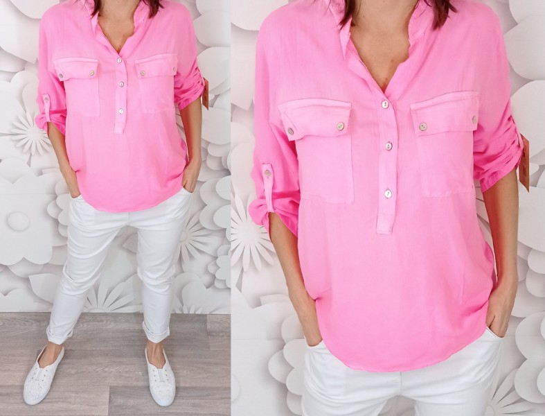 Košile KLASIK - opět neon pink