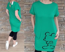 Basic šaty MICKEY - zelené