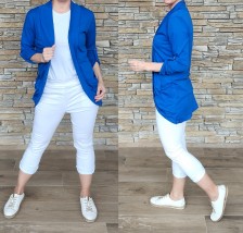 Bavlněné bolerko - cardigan - modré