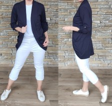 Bavlněné bolerko - cardigan - tmavě modrý