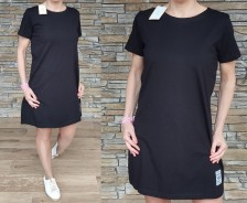 Bavlněné šaty KLASIK - střih do A - vel XL/XXL - černé