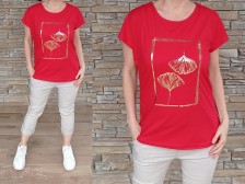 Bavlněné triko BASIC - červené