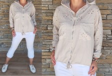 Bavlněný cardigan - zapínání na zip - více barev