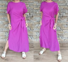 Butikové šaty MEDA - barva magenta