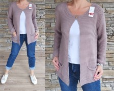 Cardigan - přehoz DOTT - capucino