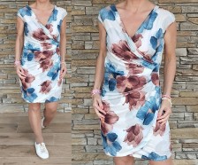 Chladivé šaty CROSS - vzor BLUE