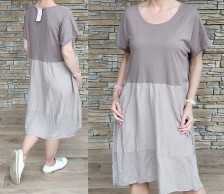 Delux balónové šaty BUTIK - capucino
