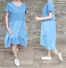 Delux balónové šaty BUTIK - denim