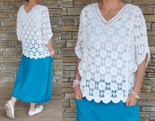 Delux cardigan SUMMER - bílý