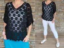 Delux cardigan SUMMER - černý