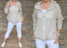 Delux letní cardigan - béžový
