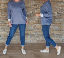 Delux mikina - dole na stažení - denim