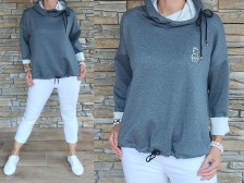 Delux mikina DORA NEW - šedá