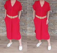 Dlouhé šaty BETTY  - červené