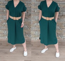 Dlouhé šaty BETTY - smaragdově zelené