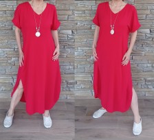 Dlouhé šaty MADMASEL - červené
