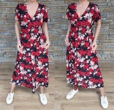 Dlouhé šaty SUMMER - červené - více velikostí