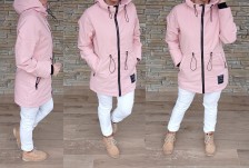 Dokonalá parka s podšívkou - vel S-2XL - pudr