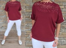 Dokonalý svetřík DIAMOND - bordo