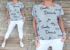 Halenka dole do gumy - DESIGN tmavý - více velikostí