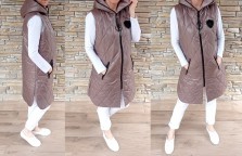 Jarní vesta SOFIA - CAPUCINO - vel 42-50