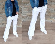 Kalhoty mušelín ELEGANT - bílé a černé