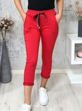 Kalhoty PERFECT  - červené
