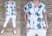 Košile dole do gumy - DESIGN BLUE