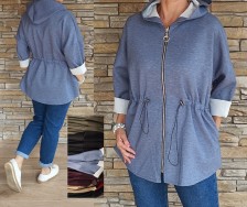 Krásná parka - mikina na zip - více barev