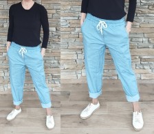 BOYFRIEND  kalhoty JEANS - světlé