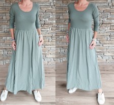Krásné šaty VALERY - khaki