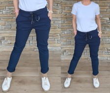 Kvalitní kalhoty BUTIK - tmavě modré a černé