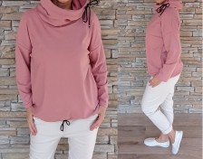 kvalitní mikina DORA - pudr růžová