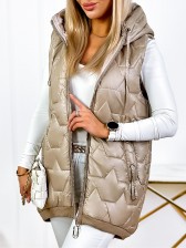 Kvalitní vesta LUXURY - mokka - vel 3-7XL
