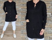 LUX cardigan - kašmír - 2velikosti - černý