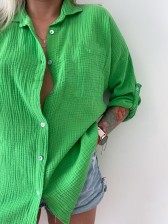 LUx mušelínová košile - zelená