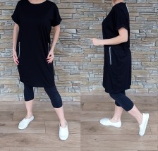 LUX tunikové šaty SIMPLE - černé