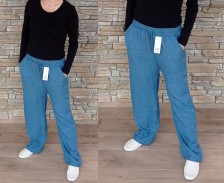 LUX volné kalhoty - denim modré a tmavě modré - vel XL až 6XL