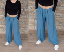 Mega pohodlné kalhoty KLIS - denim modré