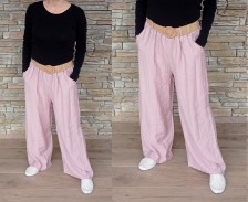 Mega pohodlné kalhoty KLIS - pudr růžové