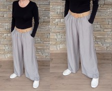Mega pohodlné kalhoty KLIS - šedé