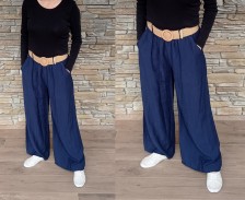 Mega pohodlné kalhoty KLIS - tmavě modré