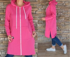 Mikinový kabátek LUDDY - fuchsia