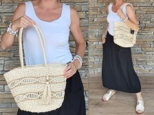 Proutěná/háčkovaná  kabelka WOMAN