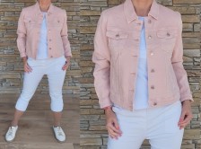 Riflová bunda KLASIK - pudr růžová - vel S-XXL