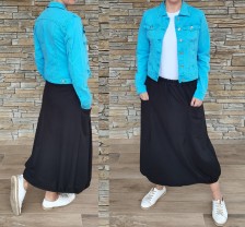 Riflová bunda KLASIk - zářivá modrá - vel S-XL
