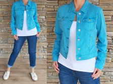 Riflová bunda KLASIk - zářivá modrá - vel S-XL