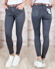 Riflové kalhoty JANE - tmavě šedé - více velikostí