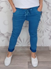 Riflové kalhoty JUMP - denim modré