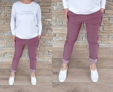 Riflové kalhoty KLASIK - krásná podzimní barva